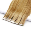 20" Remy Hair Extensions Blonde Straight Seamless Pre-Bonded Human Virgin Tape Hair